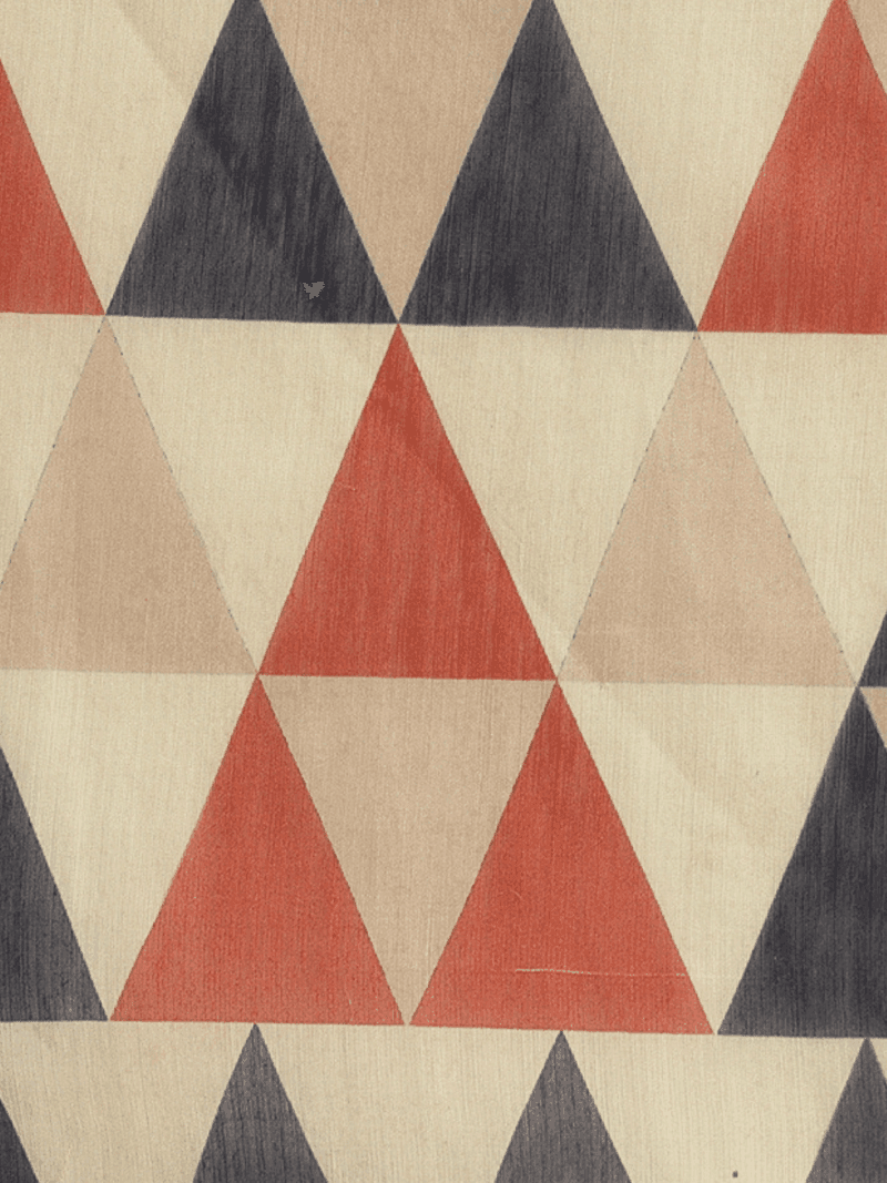 Multicoloured Chanderi Silk Saree with Geometrical Print - Image 5